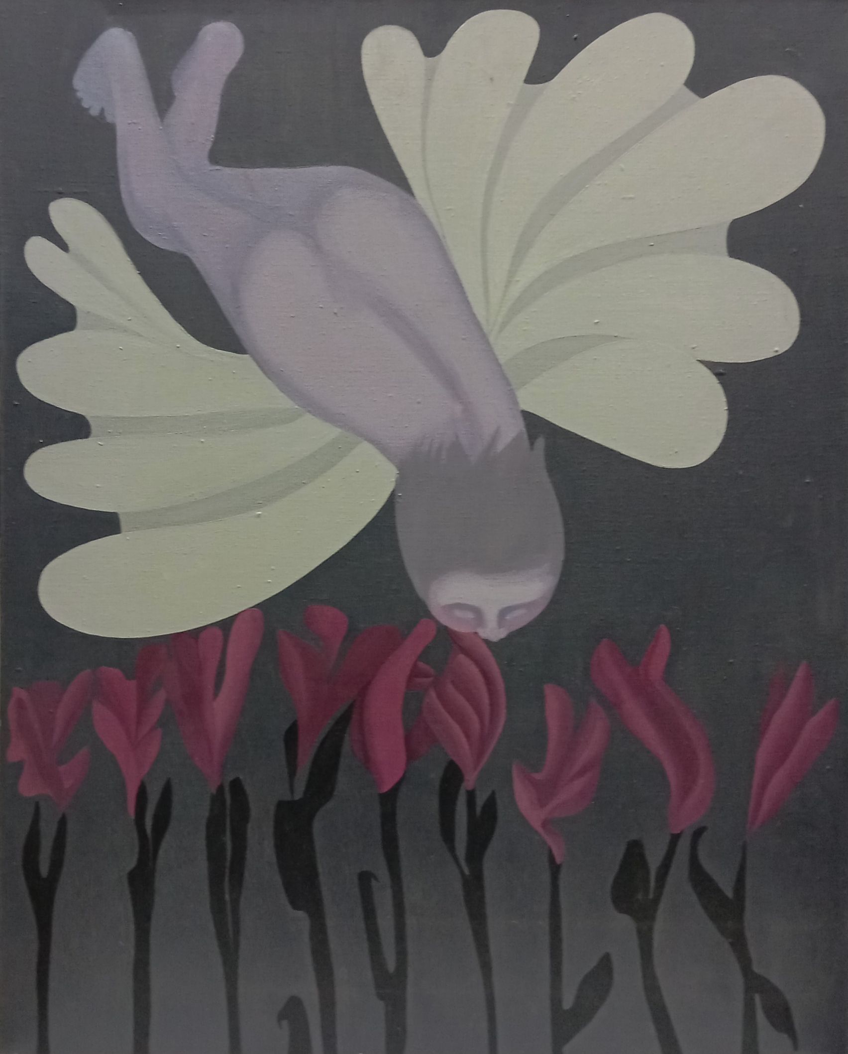 1974 Niño mariposa 81x65 Óleo sobre lienzo